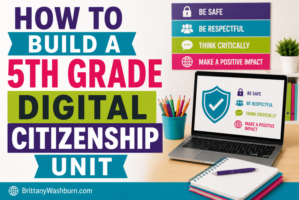 How to Build a 5th Grade Digital Citizenship Unit