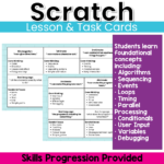 Scratch and Scratch Jr Task Cards (4)