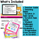 Scratch and Scratch Jr Task Cards (5)