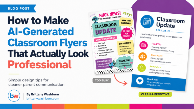 How to Make AI-Generated Classroom Flyers That Actually Look Professional