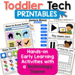 toddler learning printables technology theme (1)