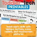 toddler learning printables technology theme (13)