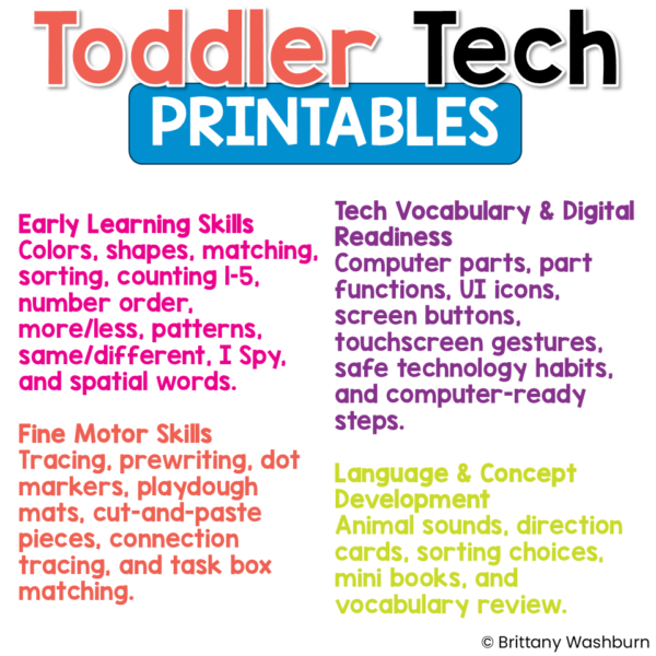 toddler learning printables technology theme (3) toddler learning printables technology theme (3)