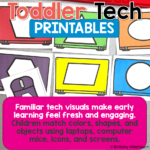 toddler learning printables technology theme (4)