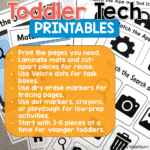 toddler learning printables technology theme (6)