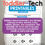 toddler learning printables technology theme (7)