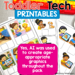 toddler learning printables technology theme (8)